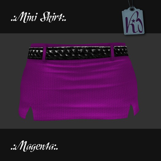.:KB Mini Skirt Magenta:.