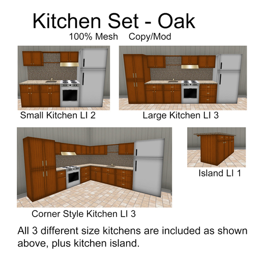 Kitchen Set - Oak
