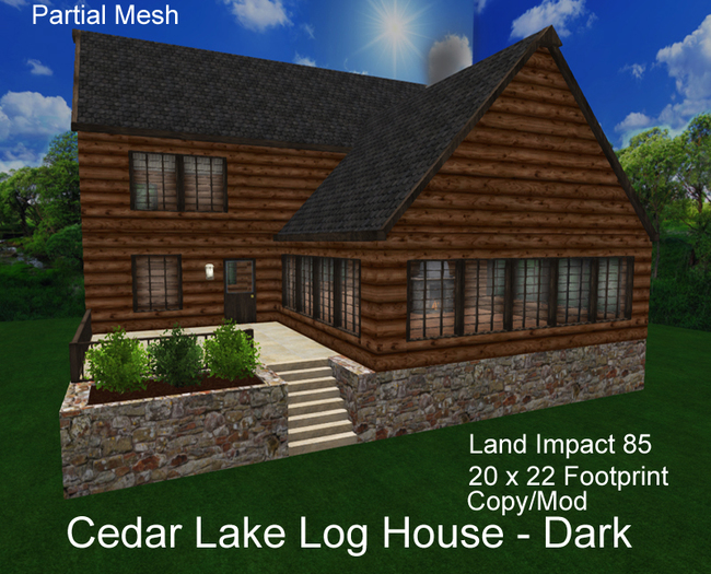 Cedar Lake Log House - Dark
