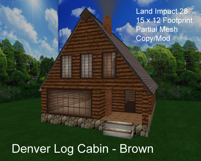 Denver Log Cabin - Brown