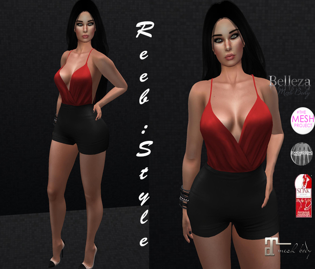 494-Reeb sTyle Sinem Black-Red