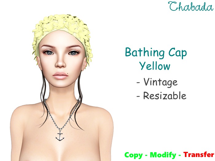 Chabada - Bathing cap vintage - Yellow