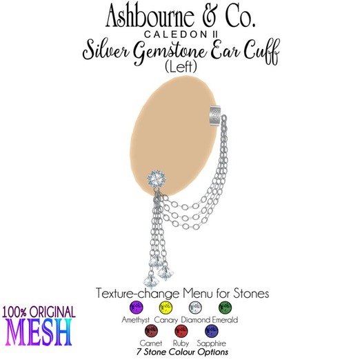 Ashbourne & Co. Silver Ear Cuff L (bagged)