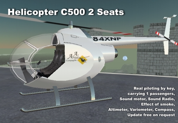 Helicopter C500 white