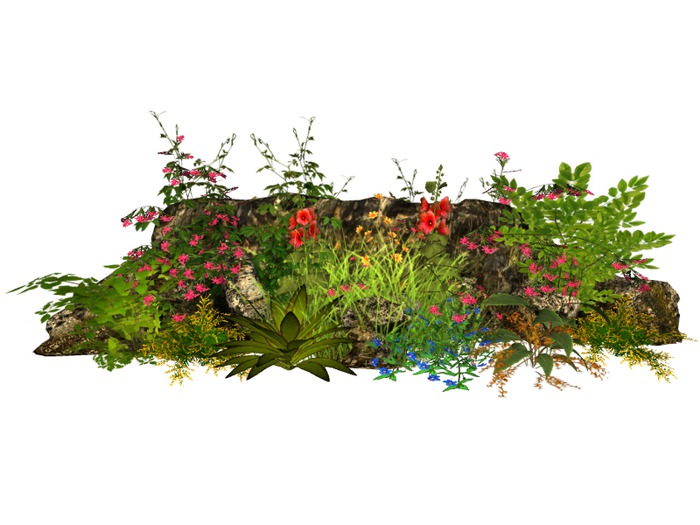 MSD - Medieval Wall Ruins Cottage Garden - 2 (14 LI) C/M
