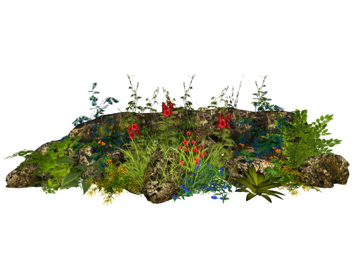 MSD - Medieval Wall Ruins Cottage Garden - 3 (14 LI) C/M