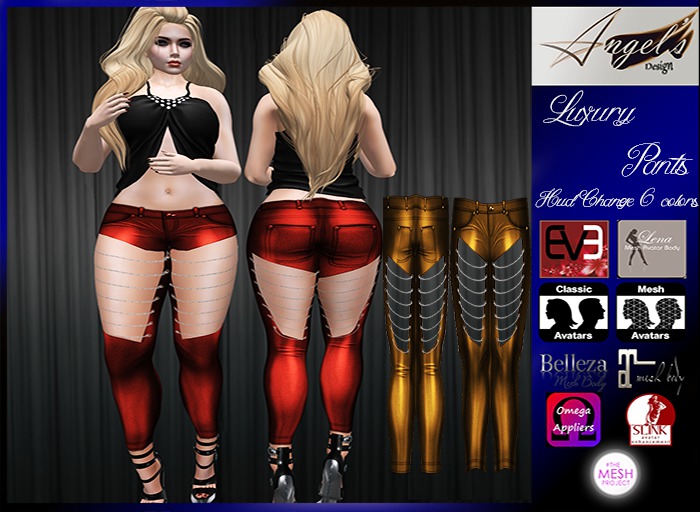 Pants Luxury Gold - Angels Design -