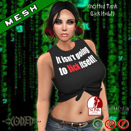 ..:: CODED ::.. Knotted Tank (Lick Itself)