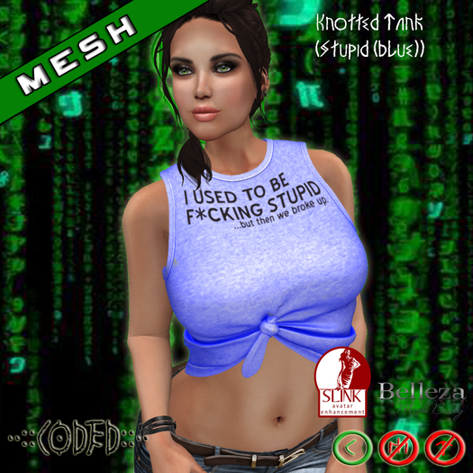 ..:: CODED ::.. Knotted Tank (Stupid (Blue))