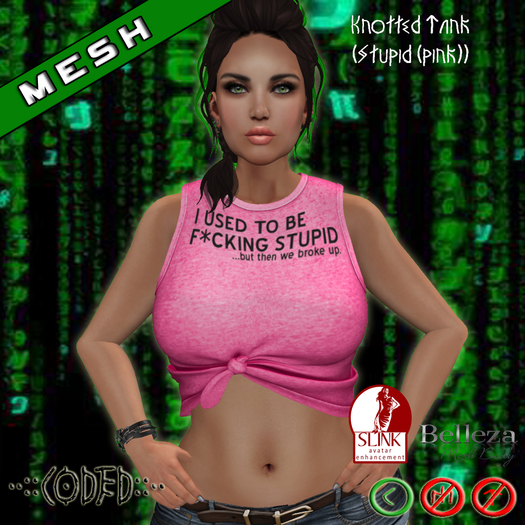 ..:: CODED ::.. Knotted Tank (Stupid (Pink))
