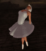 P049 SWAN Ballerina shoes white