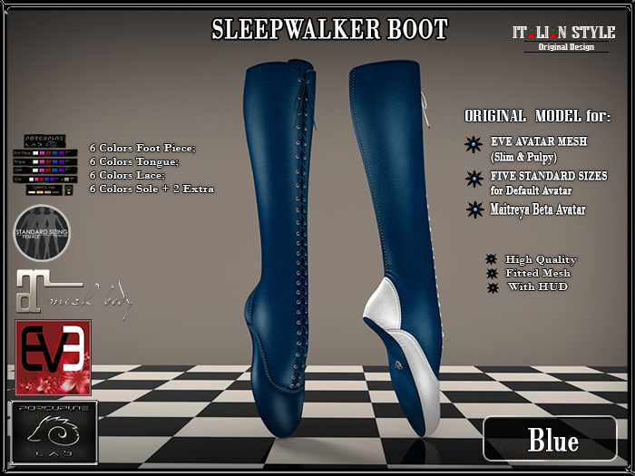 [PL] - Sleepwalker Boots - Blue