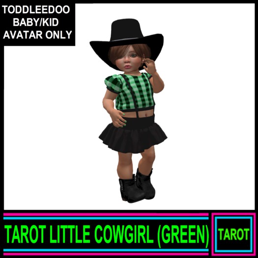 TAROT LITTLE COWGIRL - GREEN