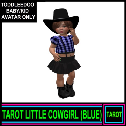 TAROT LITTLE COWGIRL - BLUE