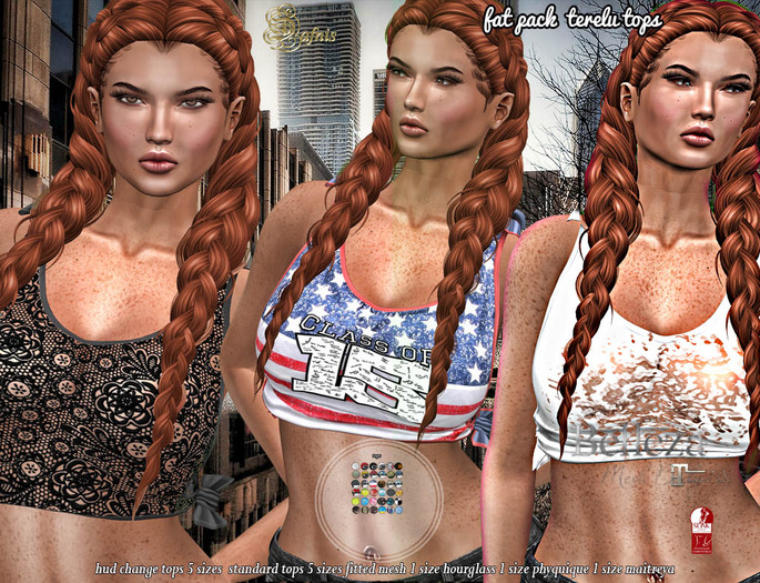 *dafnis Fat pack terelu tops