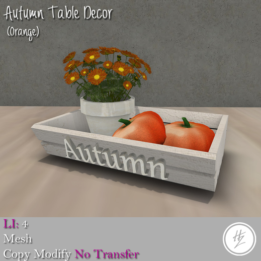 .::Hazeel::. Autumn Table Decor (Orange)