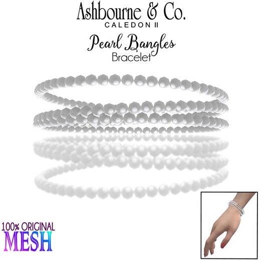 Ashbourne & Co. Pearl Bangles (bagged)