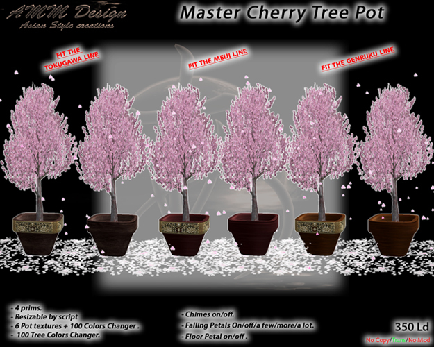 *AMM Design Furniture Master Japanese Cherry Tree Pot