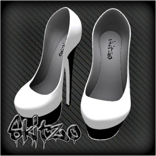 White and Black Heels
