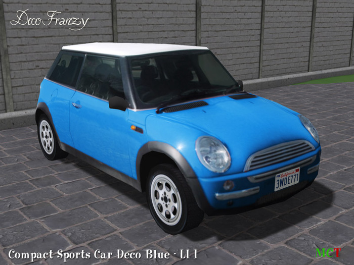 ~DecoFranzy~ Compact Sports Car Blue (CM)