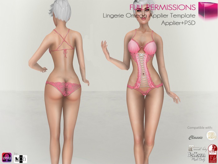 Full Perm Lingerie Omega Applier Template + PSD Template