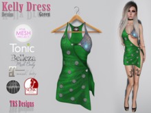 Kelly Dress Denim Green