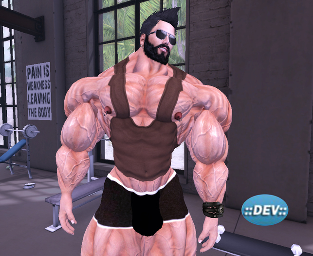 [D.Cavalieri] -  Brown Gym Tank