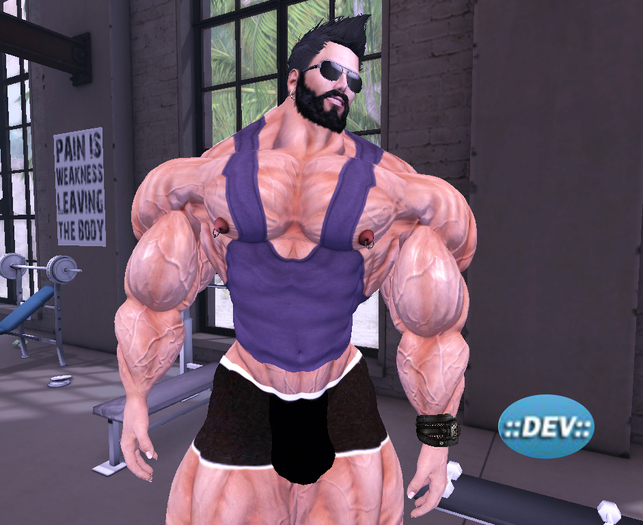 [D.Cavalieri] -  Purple Gym Tank