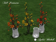 ~AB~ Autumn Branches with Vase ~ Full Perm Mesh