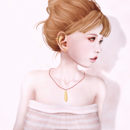 ASO! Feather Wish Necklace (gold)