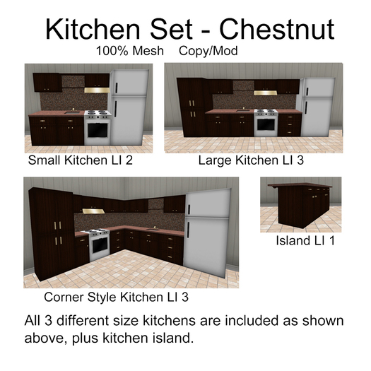 Kitchen Set - Chestnut