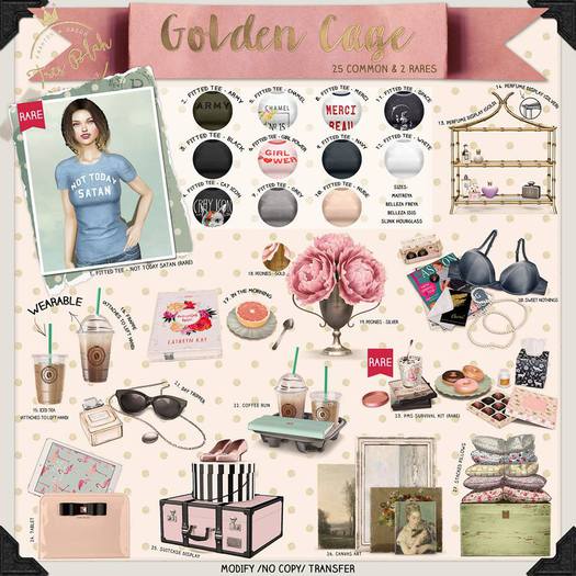 -tres blah- Golden Cage - PMS Survival Kit RARE