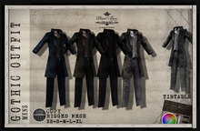 PIXEL BOX - Mens Gothic Outfit with HUD (b)