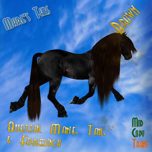 MT -  RealHorse Friesian Quetzal Hair Set (Boxed) Brown