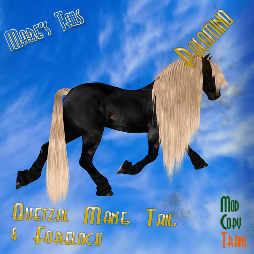 MT - RealHorse Friesian Quetzal Hair Set (Boxed) Palomino