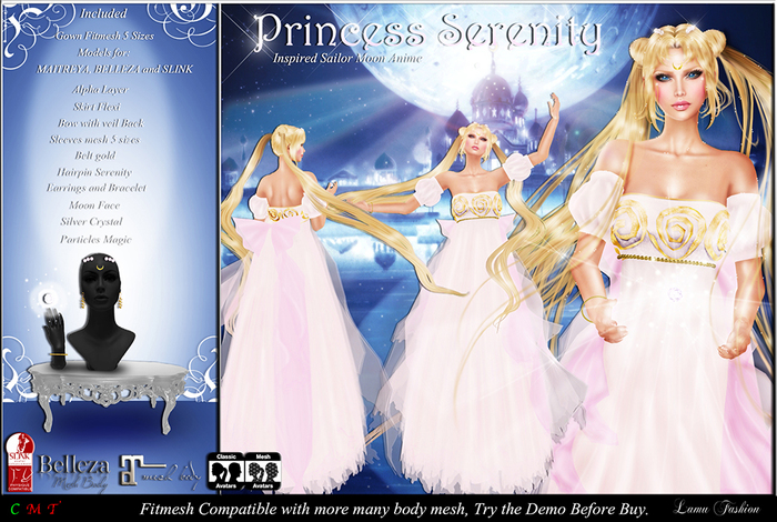 -Lamu Fashion-Gown *Princess Serenity* DEMO