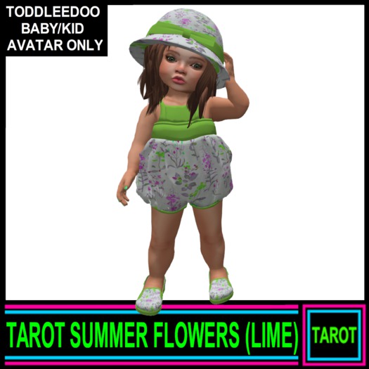 TAROT SUMMER FLOWERS -LIME