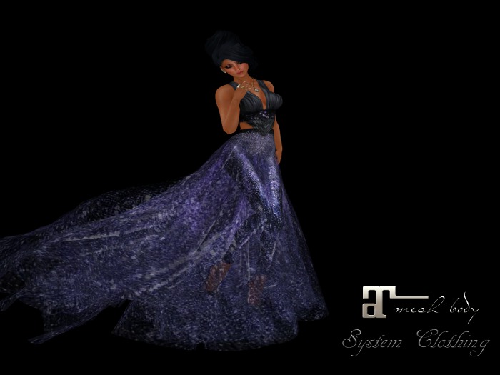 jinnilli'M Touched Gown-Ink