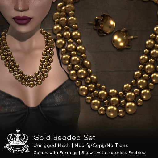 (Yummy) Gold Beaded Set