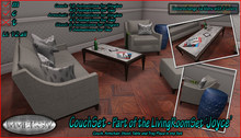 IMMERSIV  -CouchSet/LivingRoom 'Joyce'- (wear to unpack)