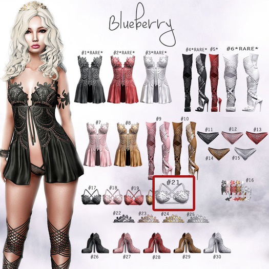 #21 Blueberry - Mykonos / COMMON / Bra - Maitreya - White