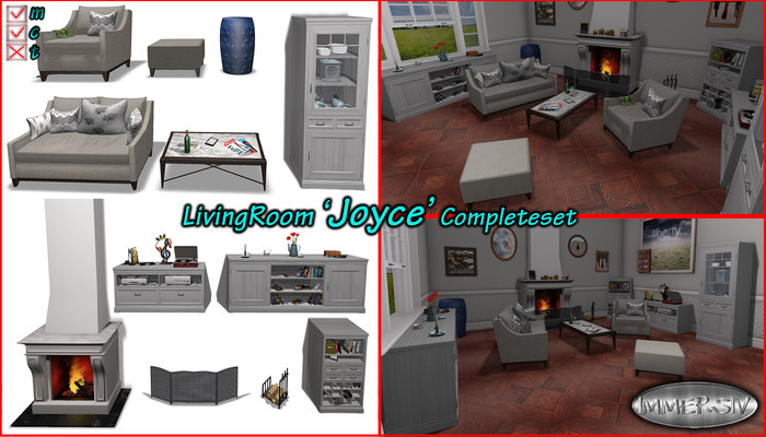 IMMERSIV -LivingRoom 'Joyce' CompleteSet-