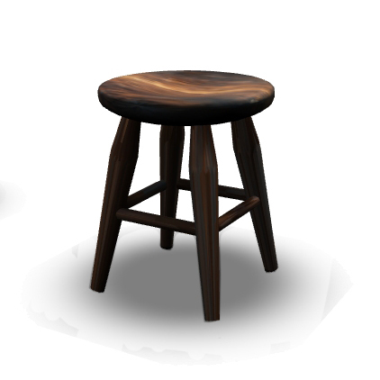 (iTuTu) small wooden stool V2 / old
