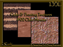 Cake & Frosting #02 Choc Mousse Seamless Food Textures
