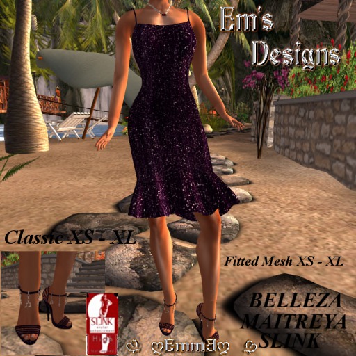 !Em Seline Sequins Set - Purple