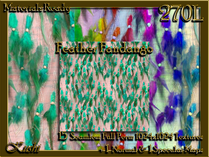 !Kushi! FeatherFandango Textures -WEAR TO UNPACK