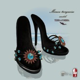 Terra d'ombrA ☼MINOU sandal Turquoise
