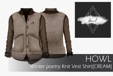 {Howl} Winter poetry Knit Vest Shirt [CREAM] WEAR