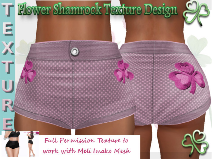 Full Perm Texture For MI Hi Waist Panties -BABY PINK