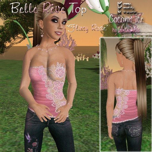 Belle Reve Top ~ Flirty Rose